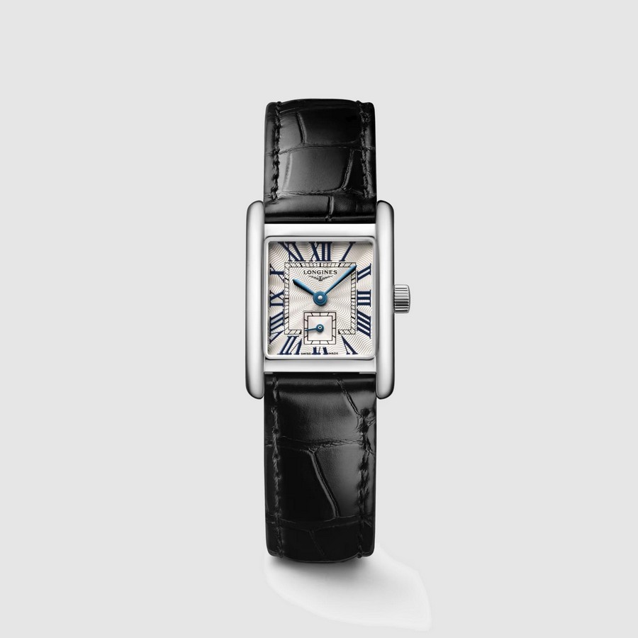 Đồng Hồ Longines Mini Dolcevita Nữ 21.5x29mm Xám Đen